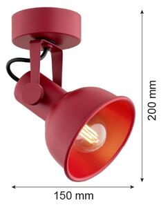 Argon 8298 - Bodové svietidlo LENORA 1xE14/7W/230V červená