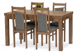 Jedálenská zostava MAGDA stôl + 4 stoličky