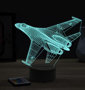 Beling 3D lampa,Sukhoi Su-35,16 farebná ULA73