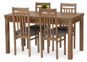 Jedálenská zostava MARTA stôl + 4 stoličky