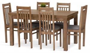 Jedálenská zostava LEJLA stôl + 6 stoličiek