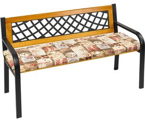 Hladký vankúš na lavicu – 40 x 120 cm – hnedý, červený