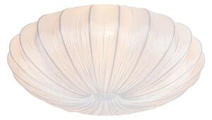 Dizajnové stropné svietidlo biele hodváb 60 cm 5-svetlo - Plu