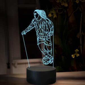 Beling 3D lampa,Ronaldinho, futbalový darček , 16 farebná TZ22