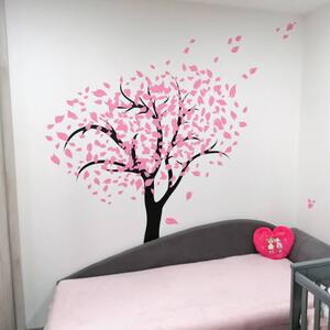 INSPIO-výroba darčekov a dekorácií - Nálepka na stenu - Strom s listami veľký