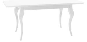 Rozkladací stôl Julia so 6 stoličkami ST63, Dostupné poťahy: Paros 05, Farby: biely / biely lesk Mirjan24 5903211009693
