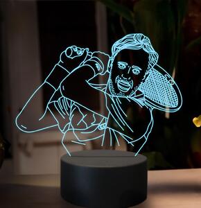 Beling 3D lampa,Daniil Medvedev, 16 farebná SXZ8
