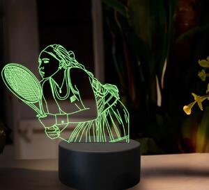 Beling 3D lampa,Cori Gauffová, 16 farebná SXZ7