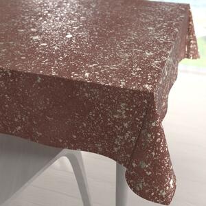 Biante Zamatový štvorcový obrus Isabela IBL-013 Gold Design staroružový 80x80 cm