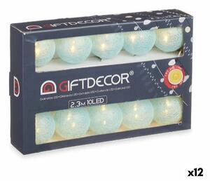 Gift Decor Girlanda z LED svetiel Lopta Modrá 2,3 m (12 kusov)