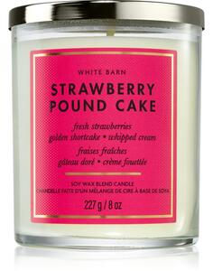Bath & Body Works Strawberry Pound Cake vonná sviečka 227 g
