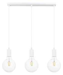 Luster na lanku MIROS 3xE27/60W/230V biela