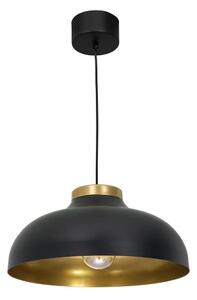 Luster na lanku BASCA 1xE27/60W/230V čierna/zlatá