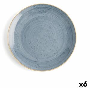 Plochý tanier Ariane Terra Modrá Keramický Ø 27 cm (6 kusov)