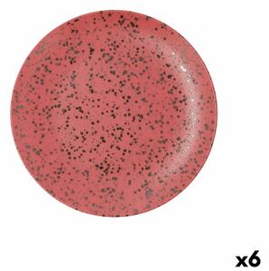 Plochý tanier Ariane Oxide Červená Keramický Ø 27 cm (6 kusov)
