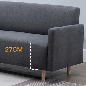 BeComfort pohodlná látková sivá pohovka v škandinávskom štýle pre 3 osoby 170x61x71cm FUR-1657-2