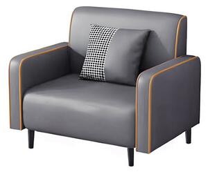 BeComfort pohodlné pu-kožené kreslo v škandinávskom štýle 75x62x75cm FUR-1656-1