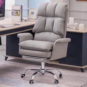 Kancelárska otočná stolička s pohodlnou hrubo polstrovanou opierkou nôh čierna OC16-L
