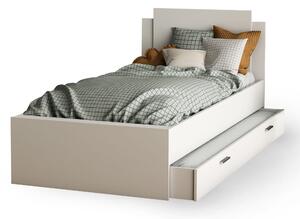 Jednolôžková posteľ s úložným boxom Life 90x190/200 - biela