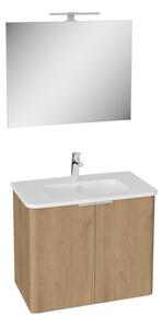 Kúpeľňová zostava s umývadlom VitrA Mia 78,5x65x46,5 cm zlatý dub MIASETPR80DB