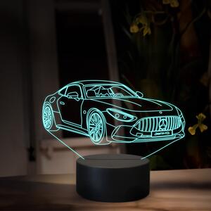 Beling 3D lampa, Mercedes AMG GT, 16 farebná O29
