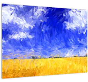 Obraz - Olejomaľba, Zlaté pole (70x50 cm)