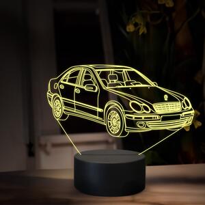 Beling 3D lampa, Mercedes W203, 16 farebná O33