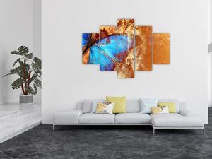 Obraz - Modrý motýľ (150x105 cm)