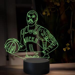 Beling 3D lampa, Damian Lillard, 16 farebná QX21