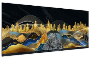 Obraz - Zlaté hory (120x50 cm)