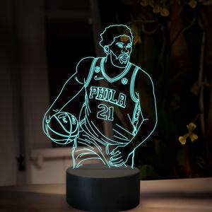 Beling 3D lampa, Joel Embiid, 16 farebná QX28