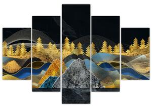 Obraz - Zlaté hory (150x105 cm)