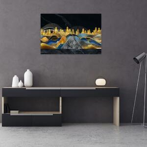 Obraz - Zlaté hory (90x60 cm)