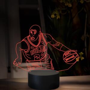 Beling 3D lampa, Michael Jordan, 16 farebná QX33