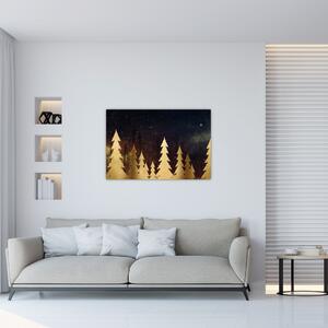 Obraz - Zlatá noc (90x60 cm)