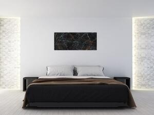 Obraz - Čierny mramor (120x50 cm)
