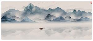 Obraz - Údolie modrých hôr (120x50 cm)