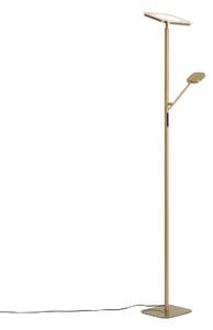 Moderná stojaca lampa mosadzná vrátane stmievateľnej LED - Divana