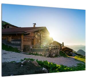 Obraz - Ráno v alpách, Tirolsko (70x50 cm)