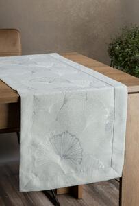 EUROFIRANY Bežec na stôl odolný proti škvrnám 40 cm x 140 cm sivá 100 % polyester