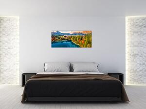 Obraz - Jazero Urisee, Rakúsko (120x50 cm)