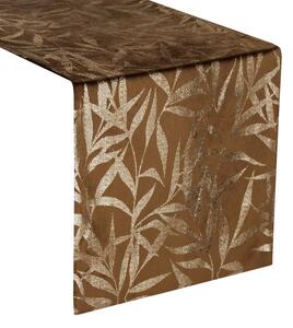 Dekorstudio Elegantný zamatový behúň na stôl BLINK 15 hnedý Rozmer behúňa (šírka x dĺžka): 35x140cm