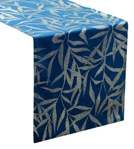 Dekorstudio Elegantný zamatový behúň na stôl BLINK 15 granátovomodrý Rozmer behúňa (šírka x dĺžka): 35x180cm