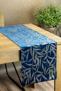 Dekorstudio Elegantný zamatový behúň na stôl BLINK 15 granátovomodrý Rozmer behúňa (šírka x dĺžka): 35x180cm