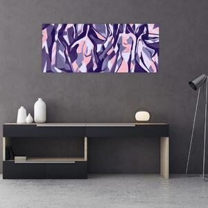 Obraz - Abstraktné ženy (120x50 cm)