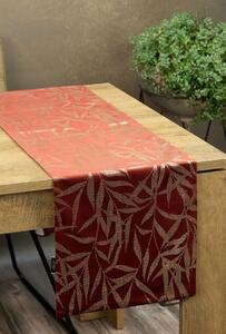 Dekorstudio Elegantný zamatový behúň na stôl BLINK 15 tehlový Rozmer behúňa (šírka x dĺžka): 35x140cm