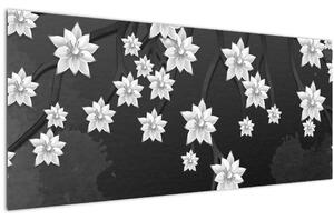 Obraz - Kvety na vetvách (120x50 cm)