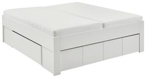POSTEĽ S ÚLOŽNÝM PRIESTOROM, 180/200 cm, biela Carryhome - Online Only zostavy, Online Only