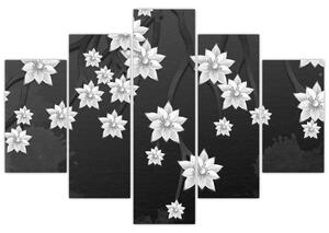 Obraz - Kvety na vetvách (150x105 cm)