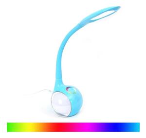 LED RGB Stmievateľná stolná lampa LED/7W/230V modrá
